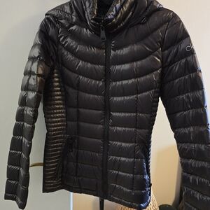 Calvin Klein Shiny Black Slim Quilted Packable Puffer Jacket S